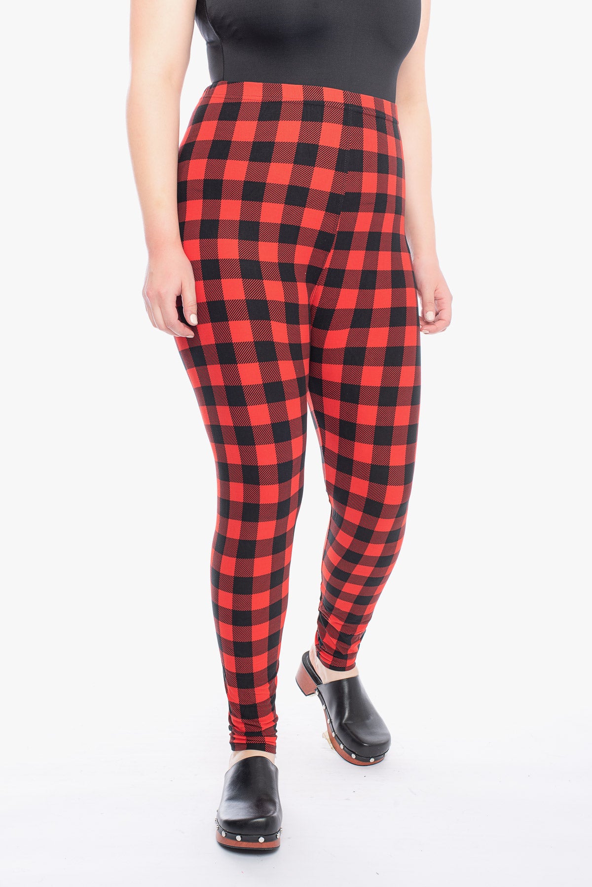 Buffalo plaid leggings sale