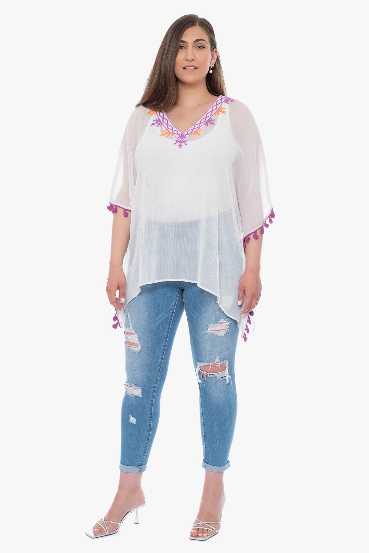 CARLY embroidered kaftan