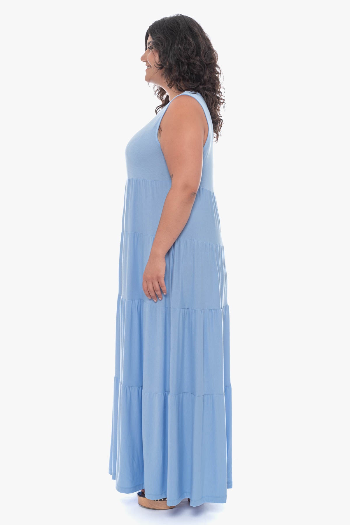 ABIGAIL tiered maxi dress