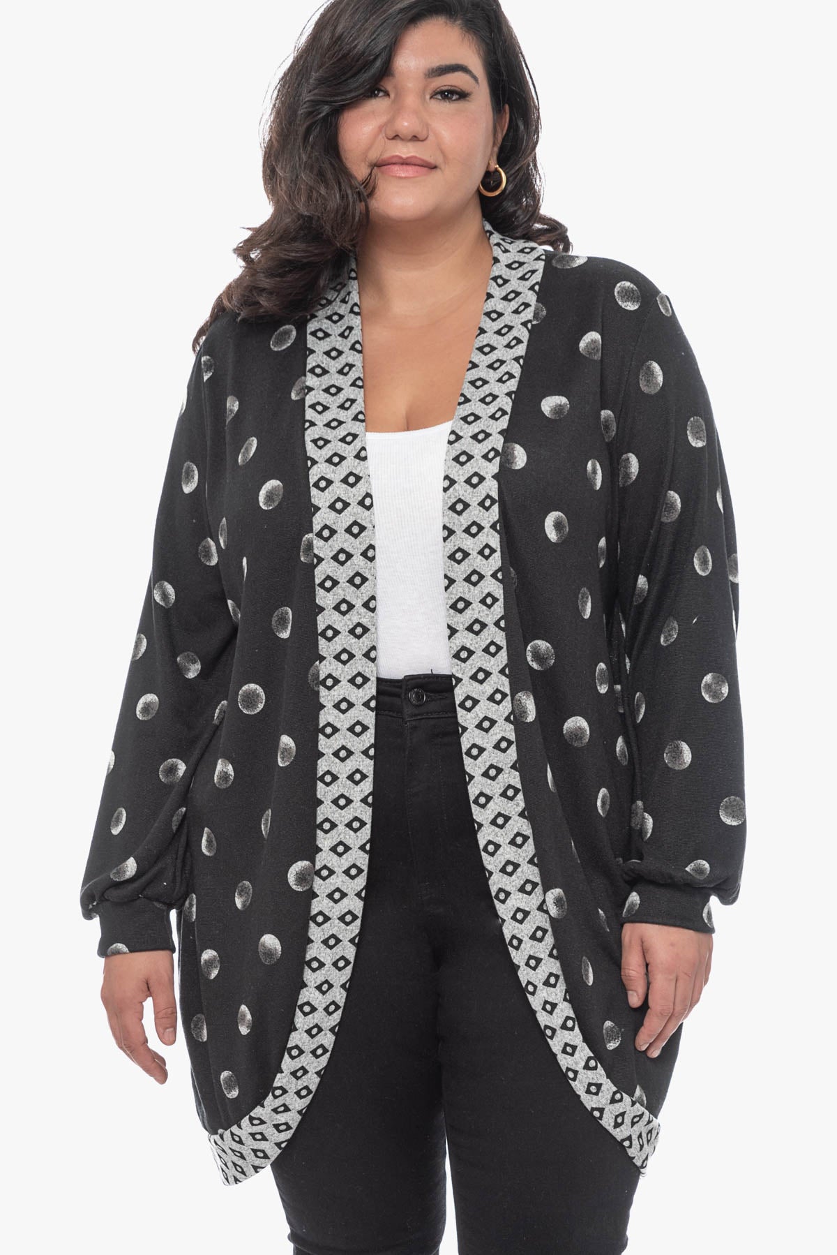 CARYS polka-dot cardigan