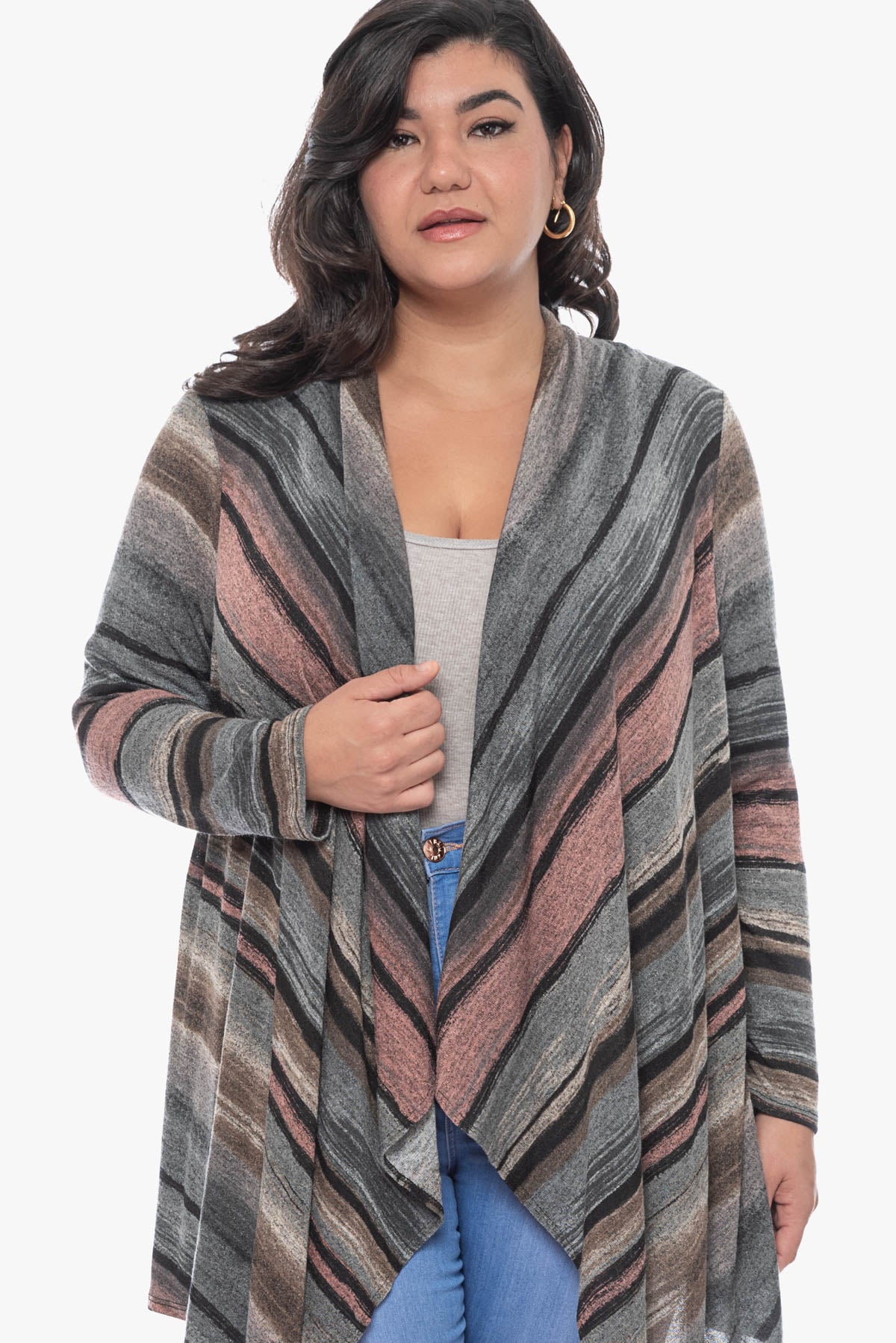 HESTER striped cardigan