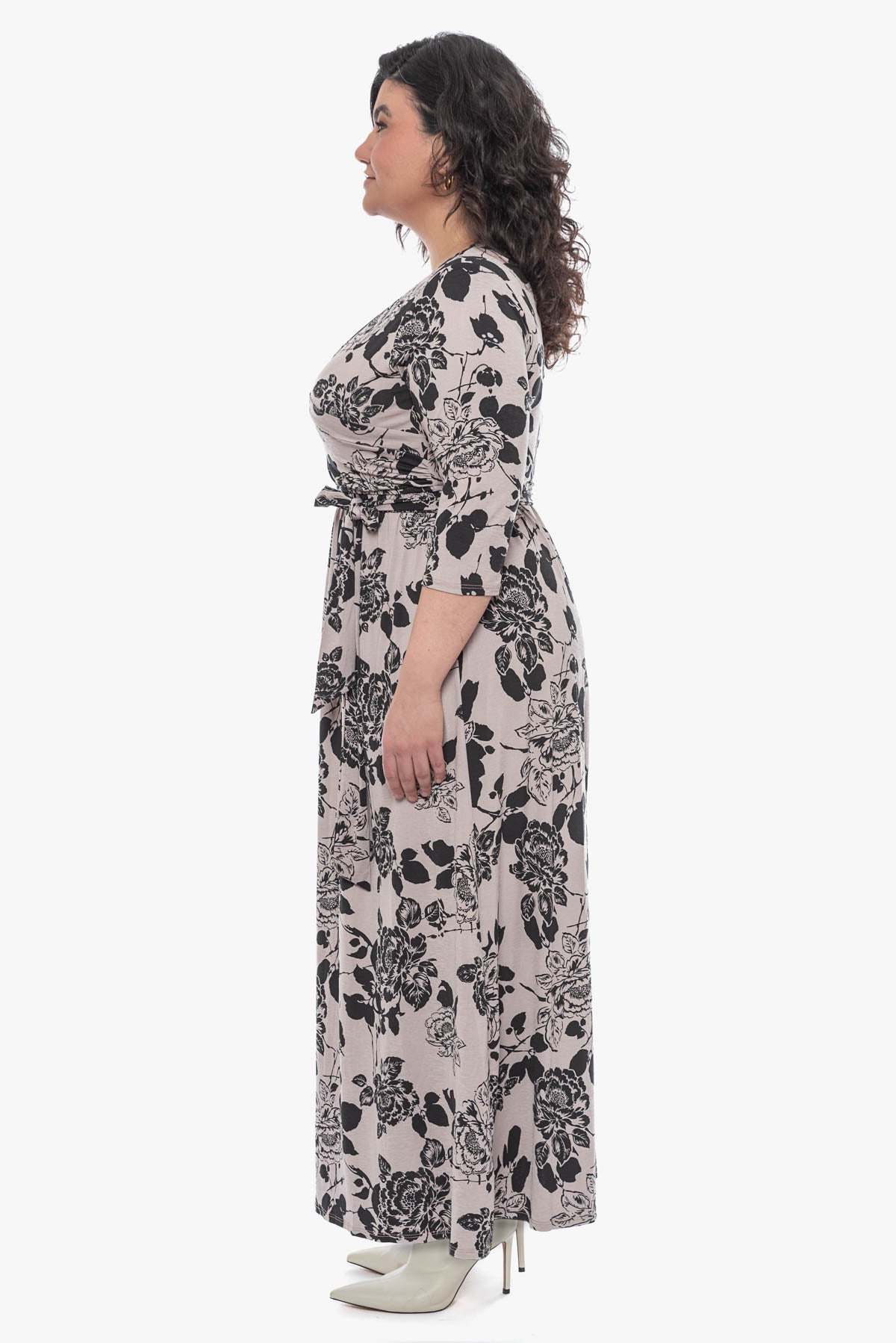 LYNETTE maxi wrap dress