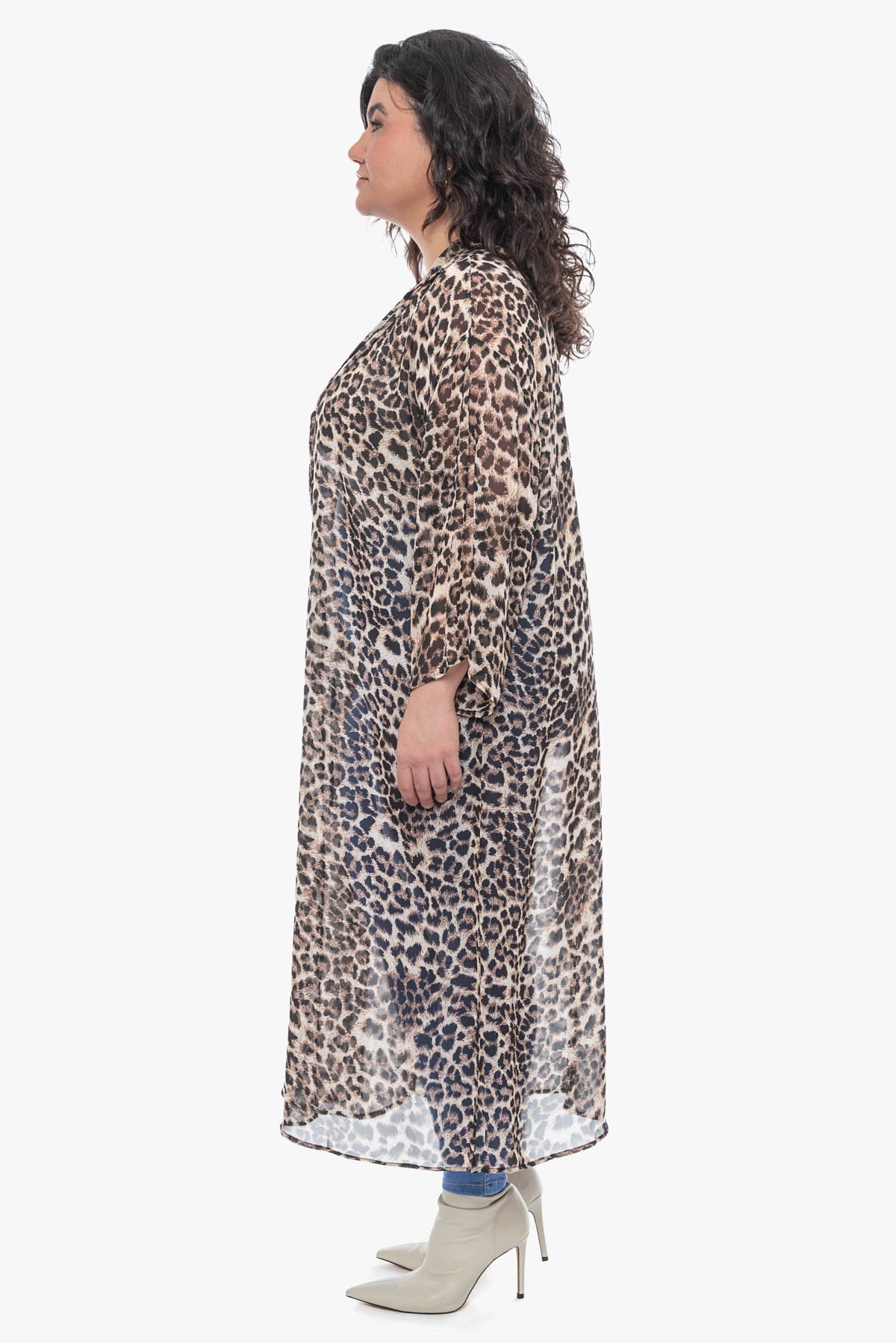 HAZEL cheetah print kimono