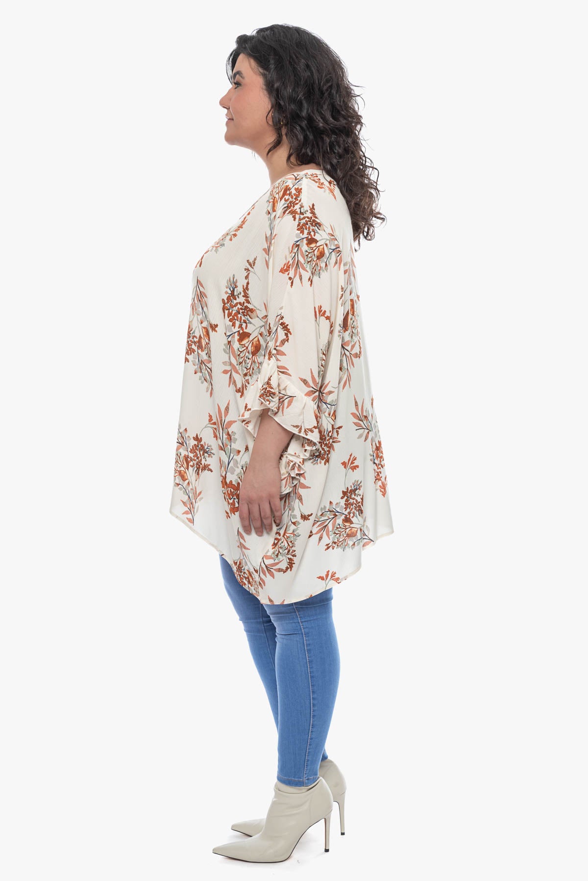 CHRISTEN leaf printed tunic