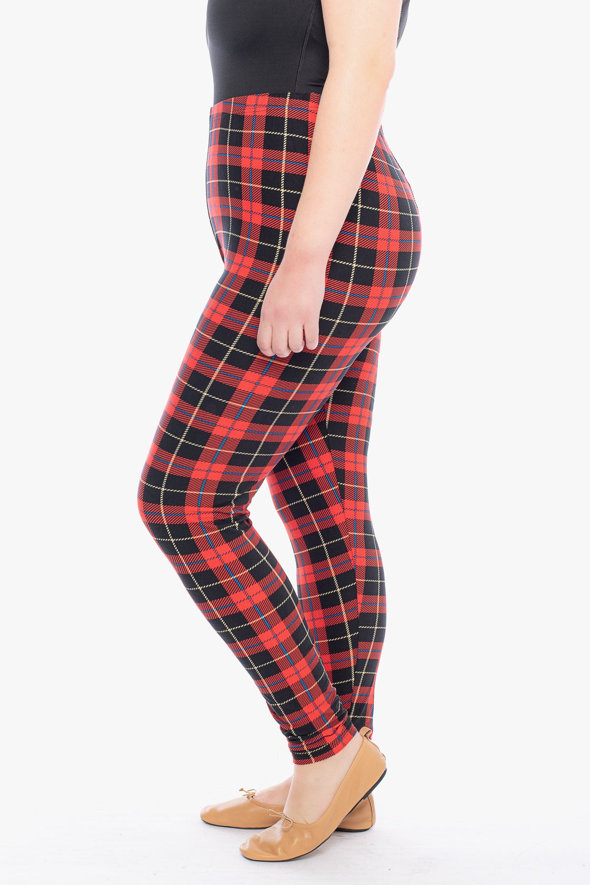 Plaid hot sale legging pants