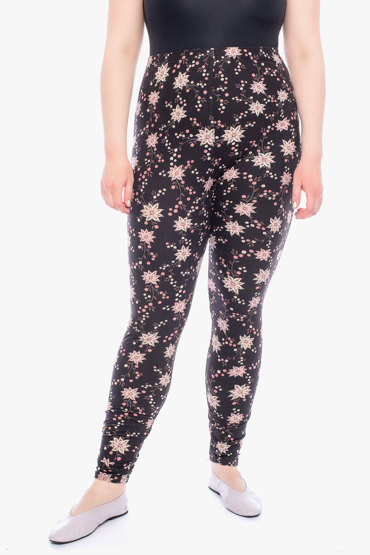 Pink hot sale printed leggings